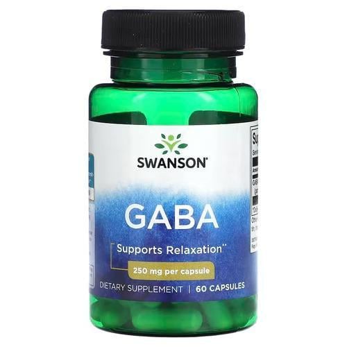 Габа Swanson GABA 250 мг 60 caps (SW1544)
