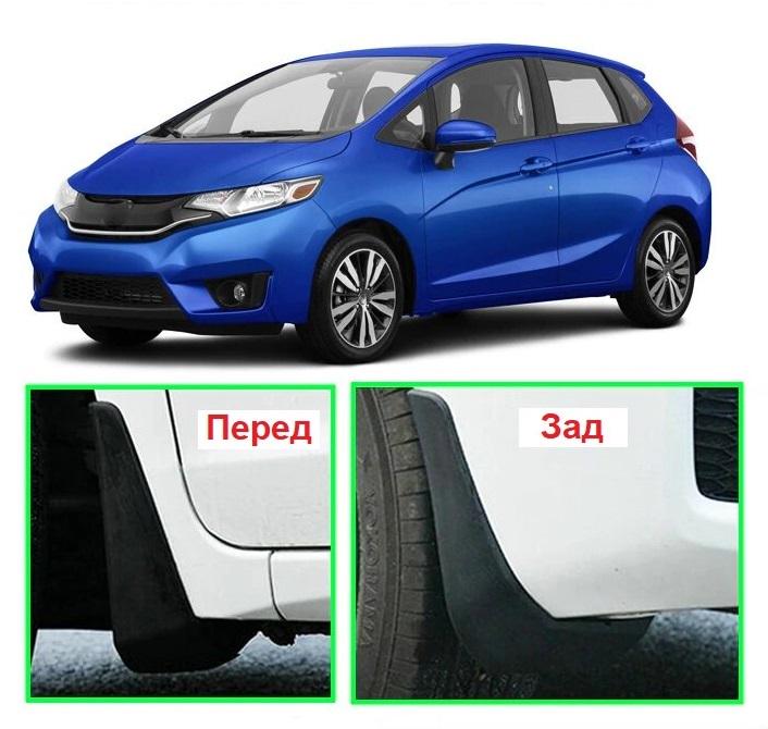 Брызговики MGC Honda Fit Jazz 2014-2020 г. в. комплект 4 шт. (бр181) - фото 3