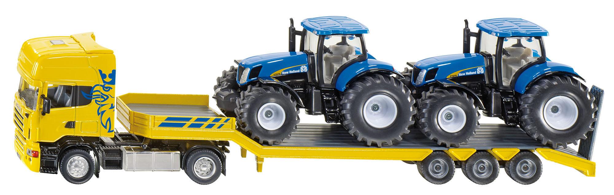 Игрушка Тягач Scania с 2 NH Игрушка тракторами масштабная модель 1:50