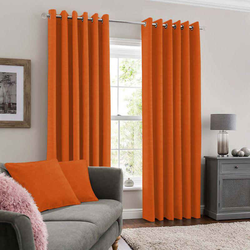 Ткань однотонная для штор Fonluk микровелюр Оранжевый (Fonluk/11) - фото 4 Ткань однотонная для штор Fonluk микровелюр Оранжевый (Fonluk/11) - фото 4