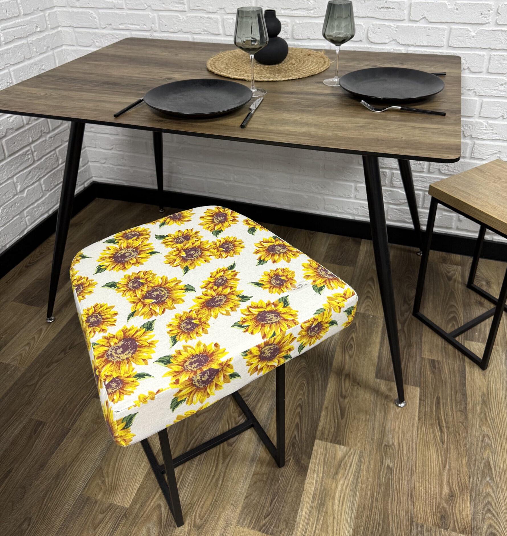 Сиденье Comfort Home Sunflowers на стул панама 40х40х3 см