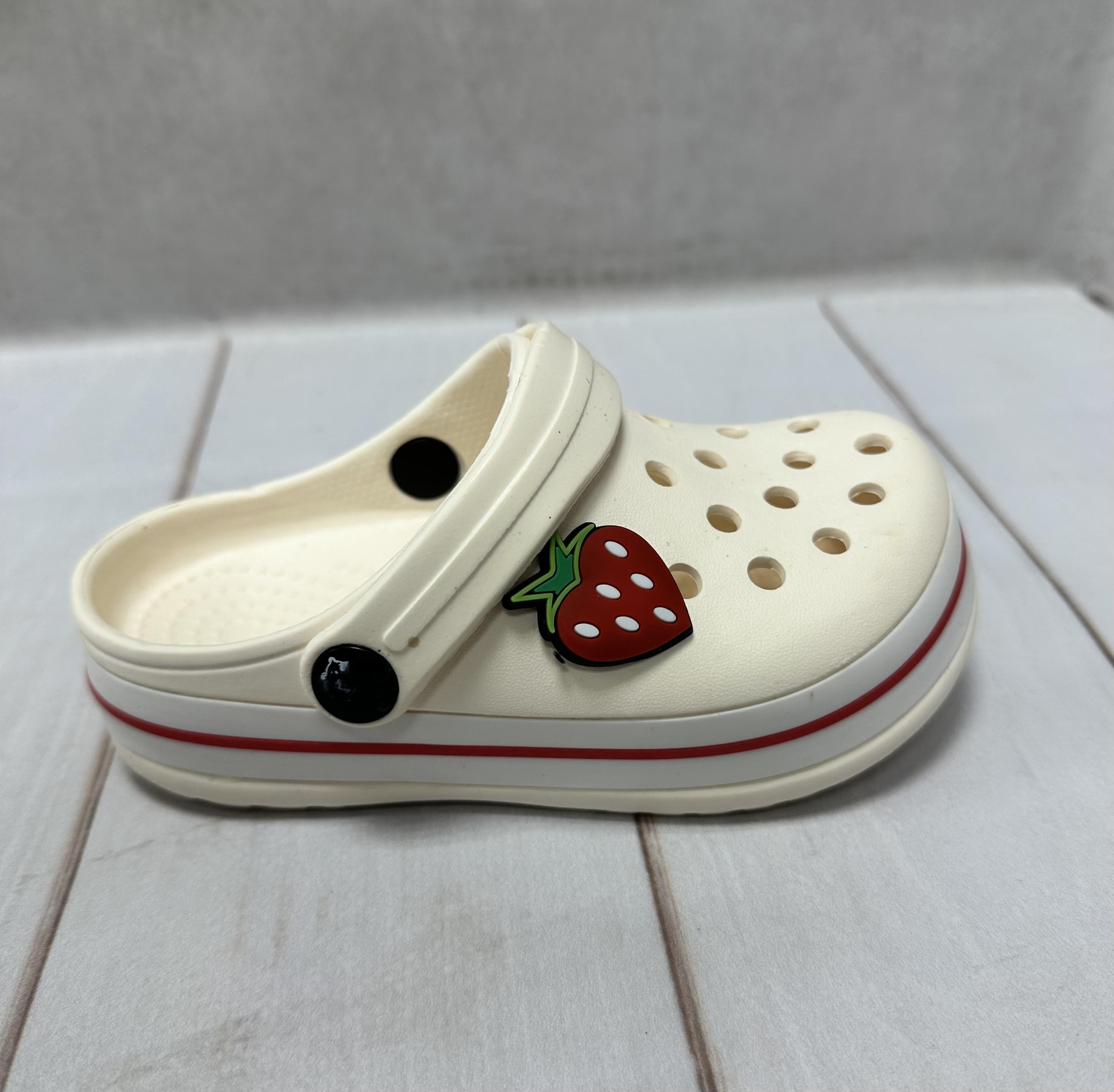 Сабо детские luck Line р. 26 17 см Молочный (15551938)