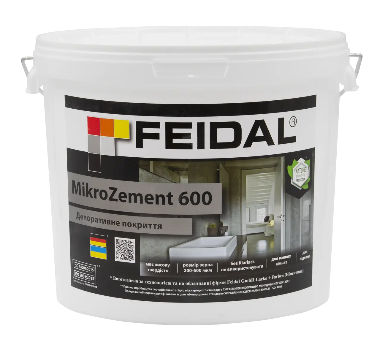 Декоративная штукатурка Feidal MikroZement 600 8 кг Белый (2964631127)