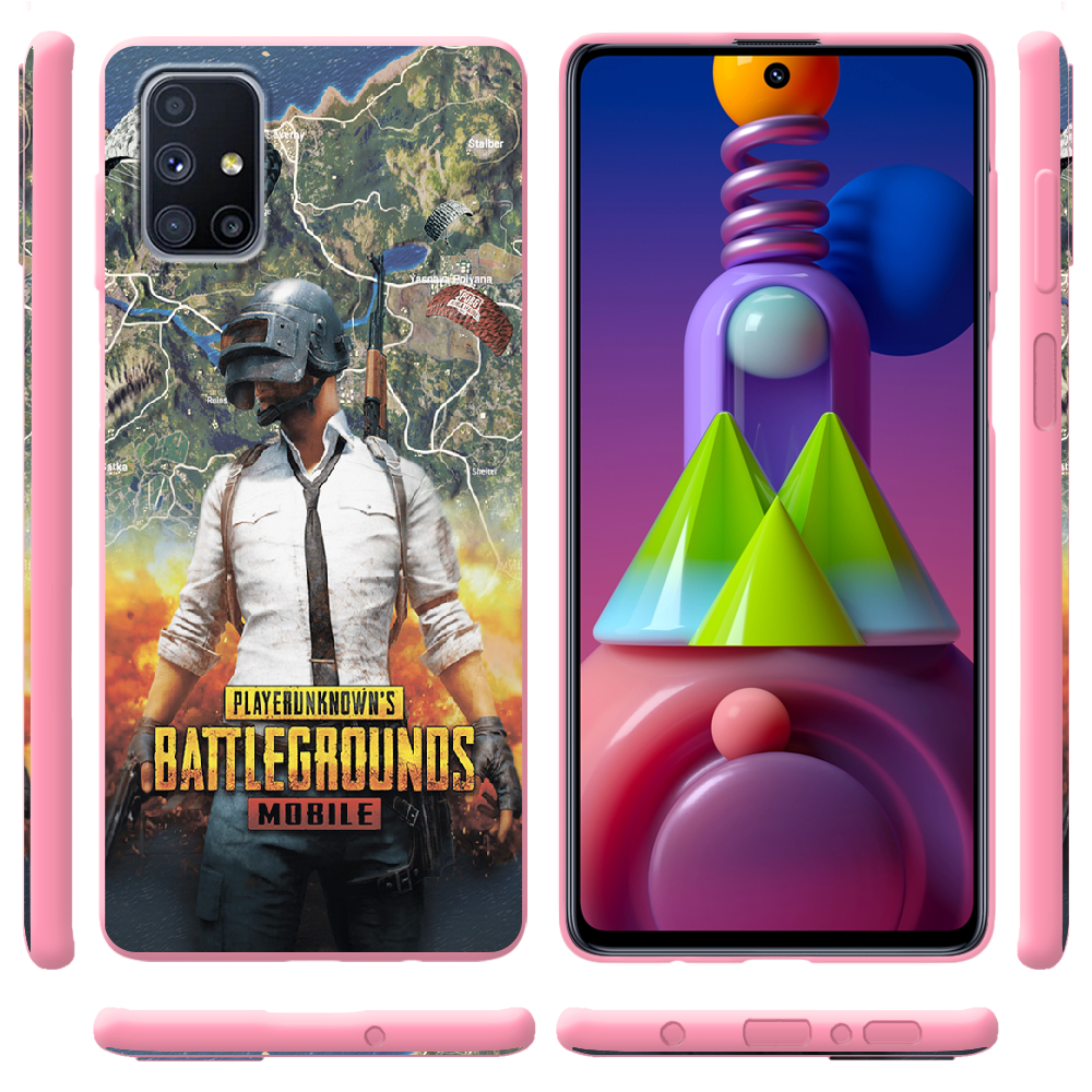 Чехол Boxface Samsung M515 Galaxy M51 PUBG Mobile Розовый силикон (40937-up2309-42165) - фото 2