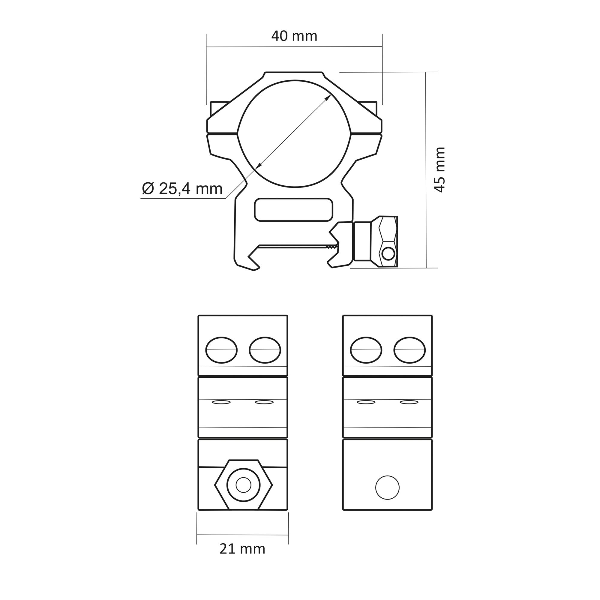 Крепеж для фонарика прицела на оружие Videx VLF-AWM-02 (VLF-AWM-02) - фото 3 Крепеж для фонарика прицела на оружие Videx VLF-AWM-02 (VLF-AWM-02) - фото 3
