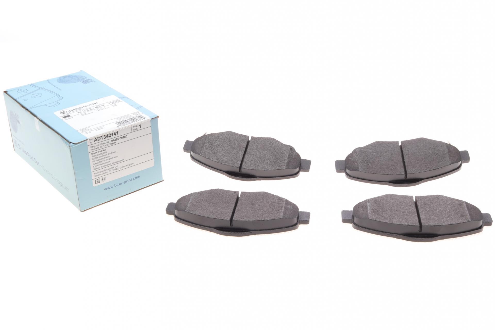 Колодки тормозные передние BLUE PRINT ADT342141 Toyota Avensis/Corolla 03-09