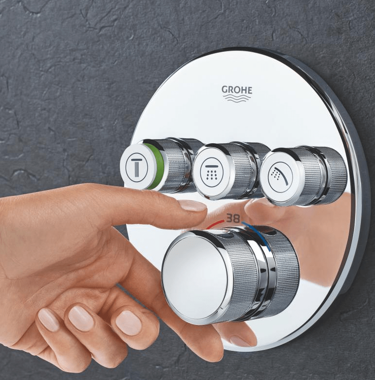 Зовнішня частина змішувача Grohe Grohtherm SmartControl 29121000 з термостатом Хром (111335) - фото 4