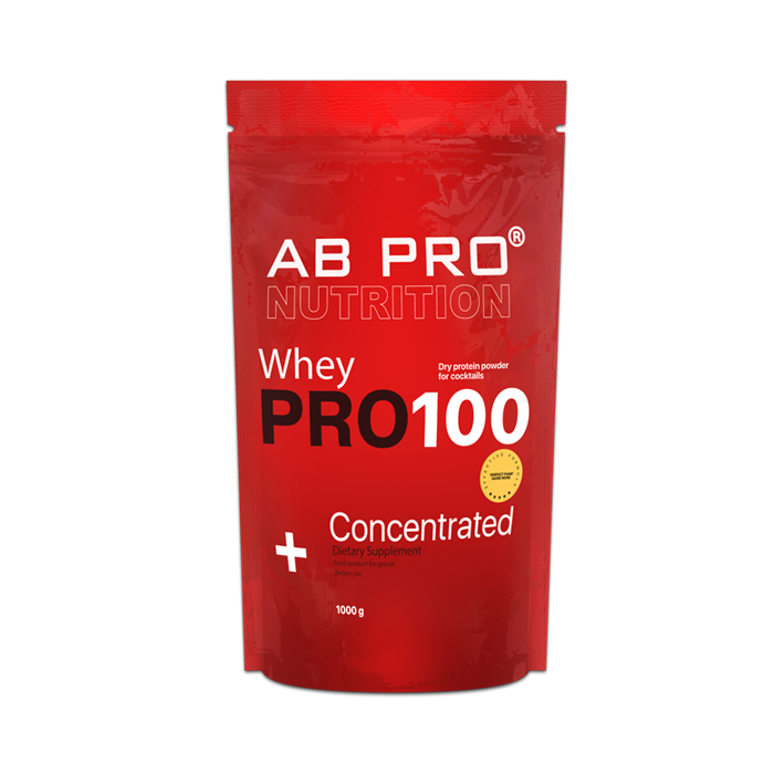Протеин AB PRO PRO 100 Whey Concentrated 1000 г клубника