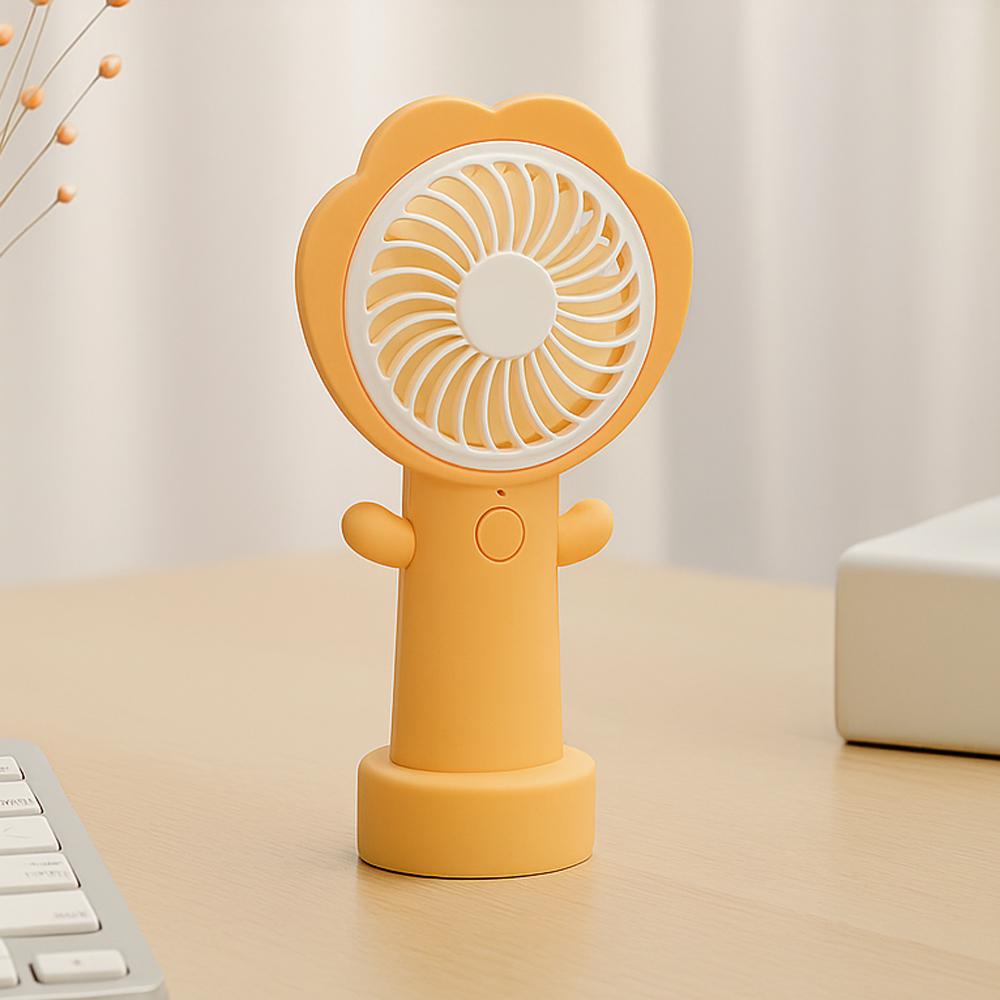 Вентилятор портативний на акумуляторі та USB Квітка Помаранчевий (51-пом-BT-8861) - фото 8 Вентилятор портативний на акумуляторі та USB Квітка Помаранчевий (51-пом-BT-8861) - фото 8