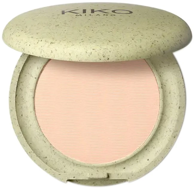 Тени для век компактные Kiko Milano Green Me Eyeshadow с экстрактом граната 2 г 01 Matte Beige - фото 2