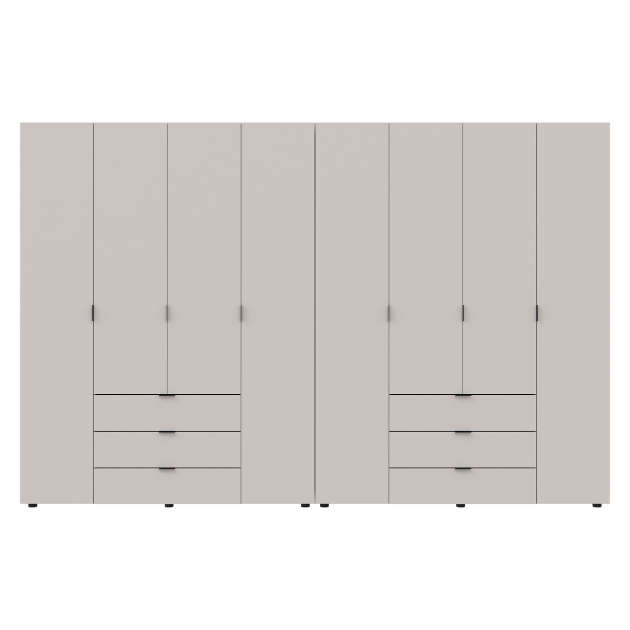 Комплект шкафов для одежды Doros Гелар 310х49,5х203,4 см 2 шт. Кашемир (DRS-011243)