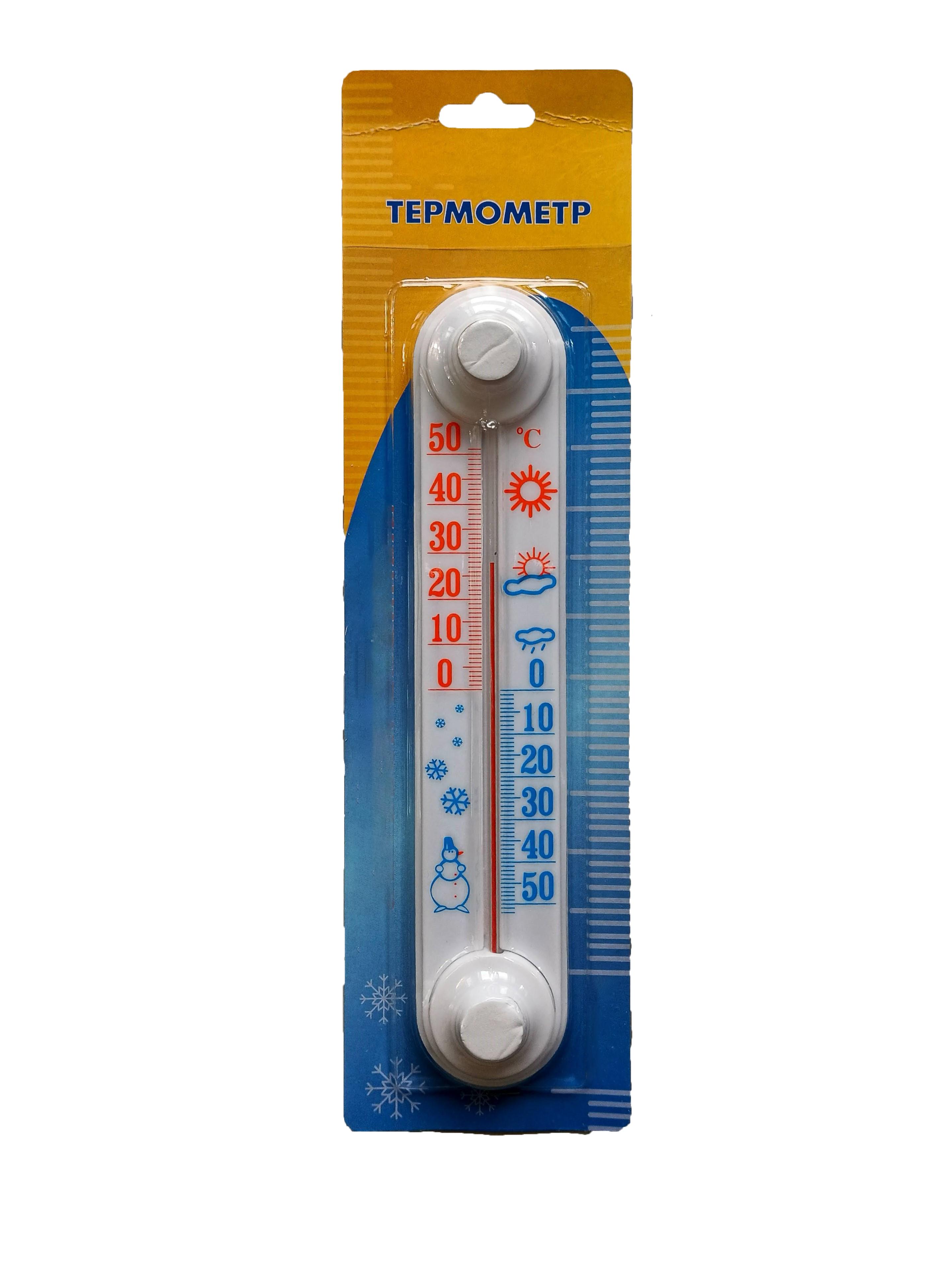 Термометр вуличний віконий на липучці без ртуті (27474489)