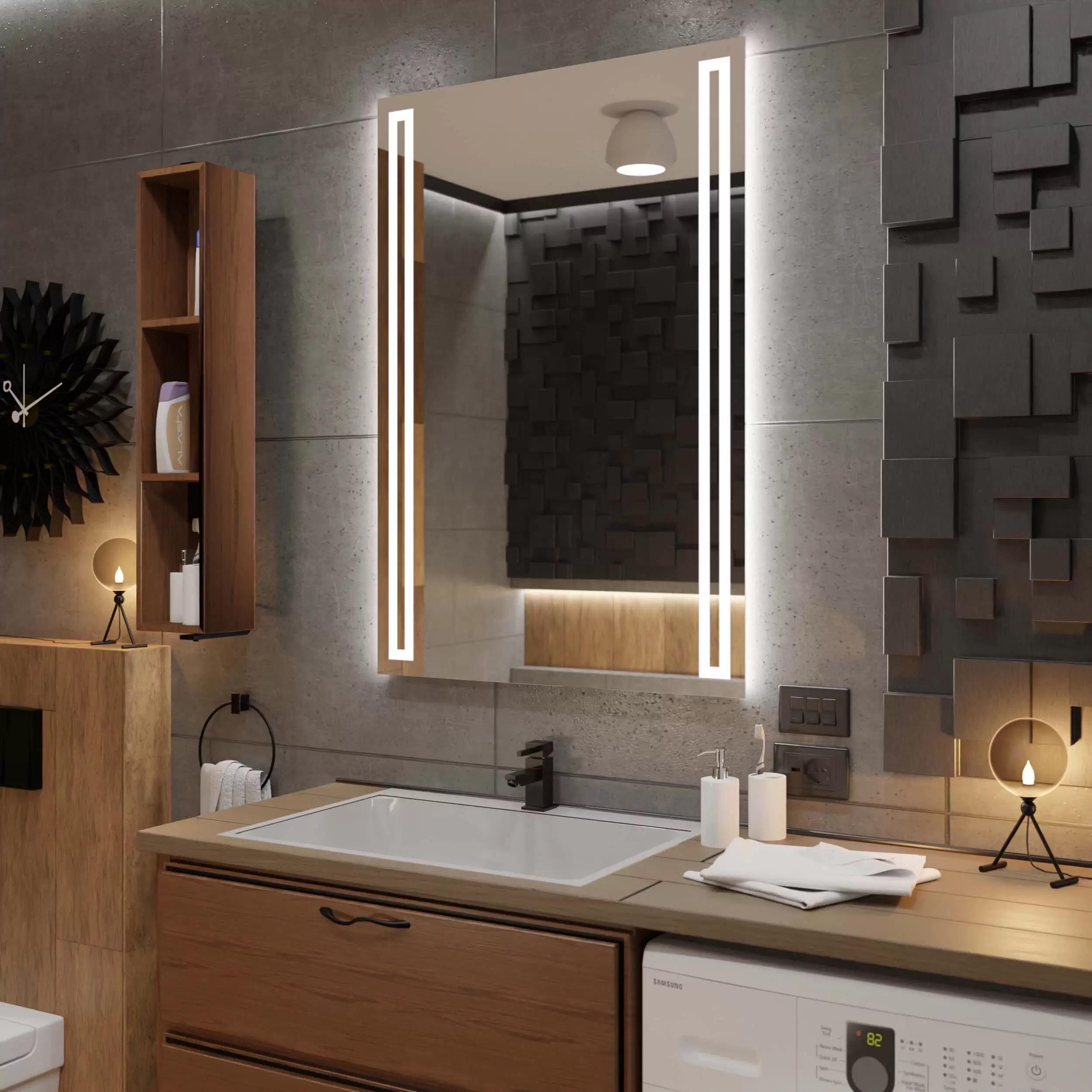 Зеркало Dim Dzerkal PORDENO с LED-подсветкой 80х160 см (3616) Зеркало Dim Dzerkal PORDENO с LED-подсветкой 80х160 см (3616)