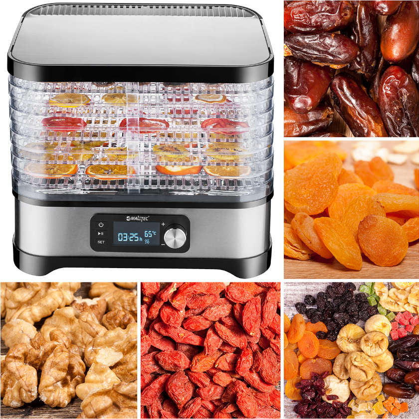 Сушарка для фруктів та овочів Maltec PerfectDry 450 Вт (1927181425) - фото 6 Сушарка для фруктів та овочів Maltec PerfectDry 450 Вт (1927181425) - фото 6