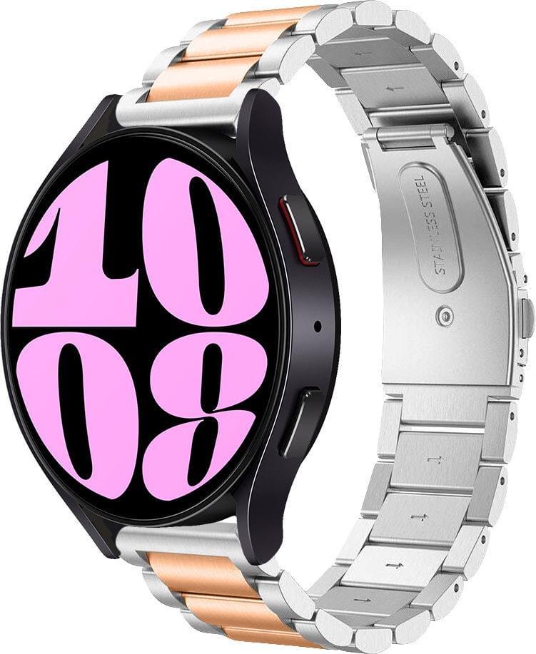 Ремінець металевий Shain Line для Galaxy Watch 6 44 мм Silver Rose (37601-68)