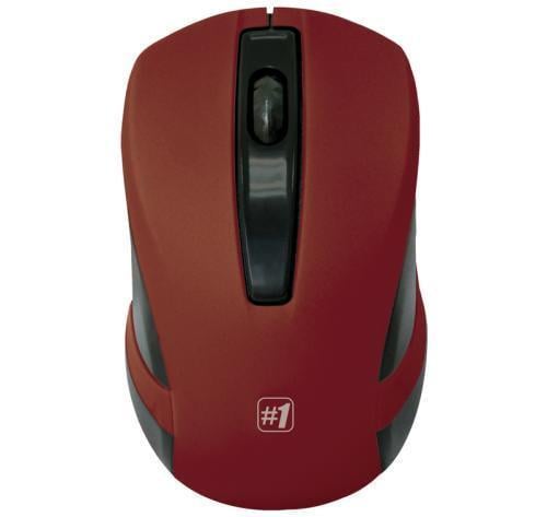 Мышь беспроводная Defender MM-605 USB оптическая 1200 dpi 3 кнопки 2xAAA Dark Red/Black (52605)