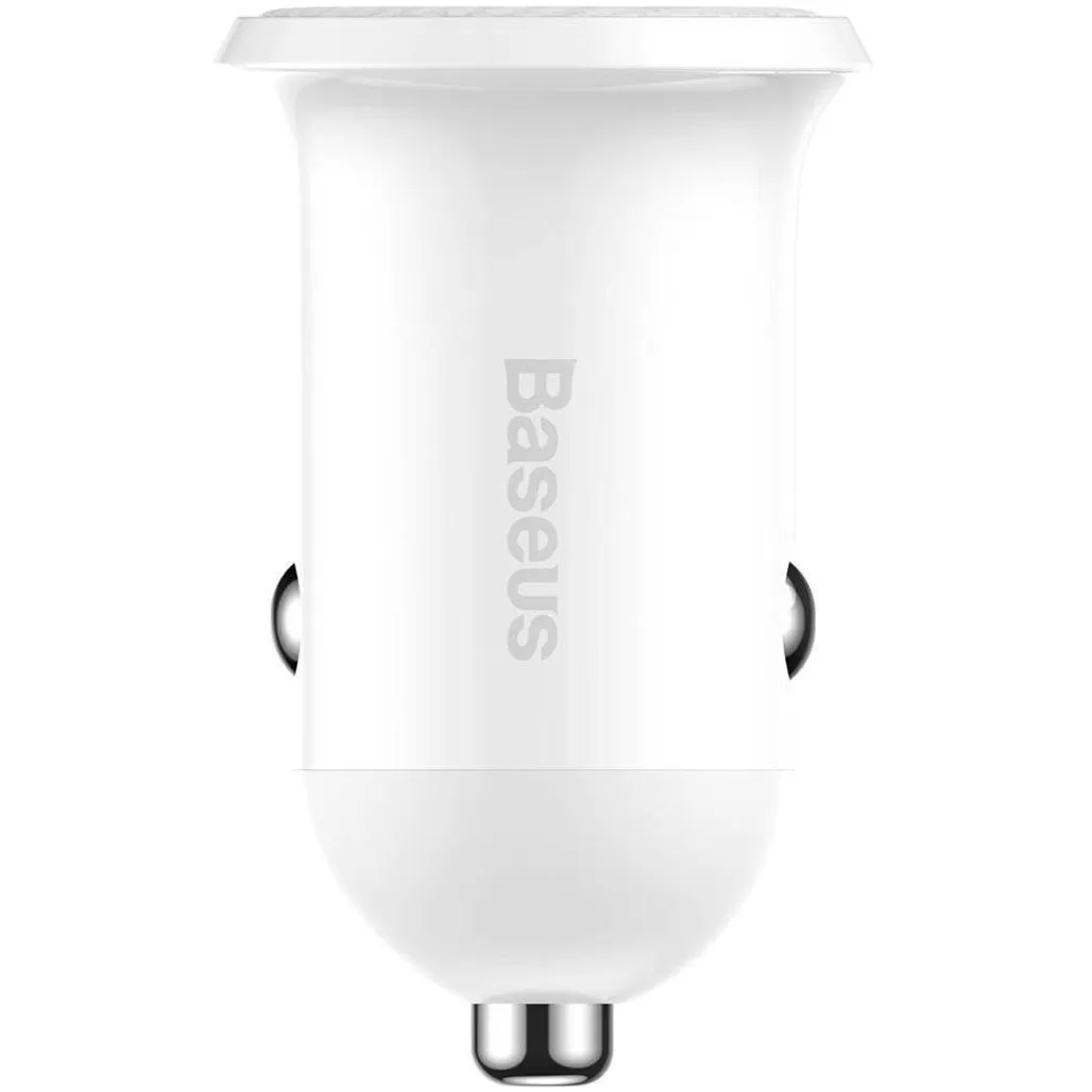 Пристрій автомобільний зарядний BASEUS Grain Pro Car Charger Dual USB CCALLP-02 4,8A White