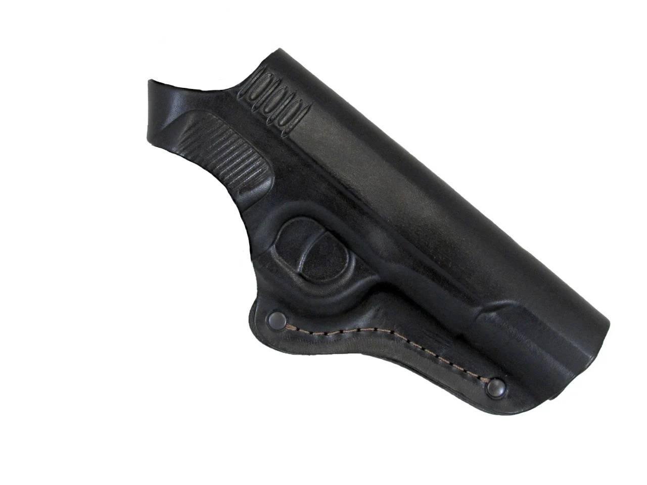 Кобура для ТТ поясная формованная кожаная Черный (15101)