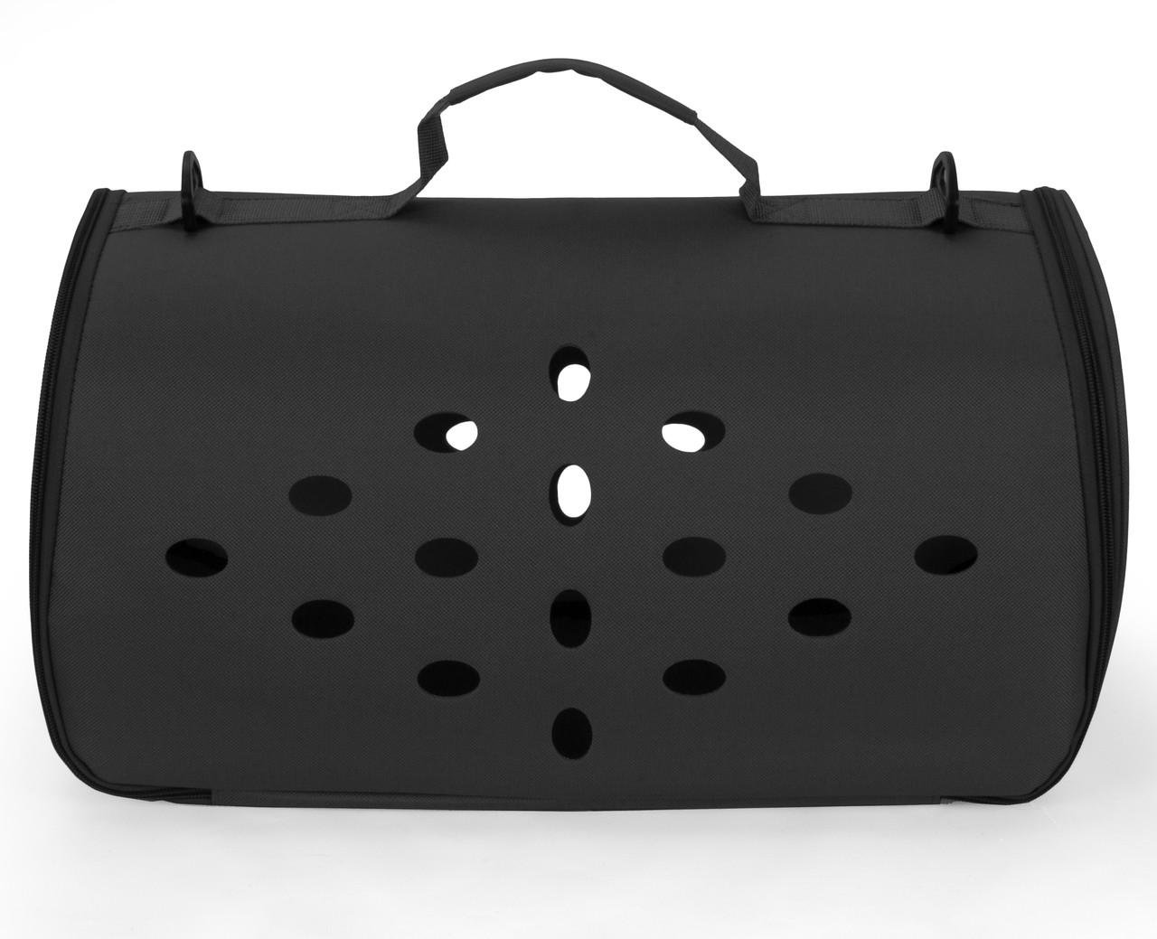 Сумка для переноски домашних питомцев CosmoPet CP-12 48x26x25 см Black (3_06548) - фото 4 Сумка для переноски домашних питомцев CosmoPet CP-12 48x26x25 см Black (3_06548) - фото 4