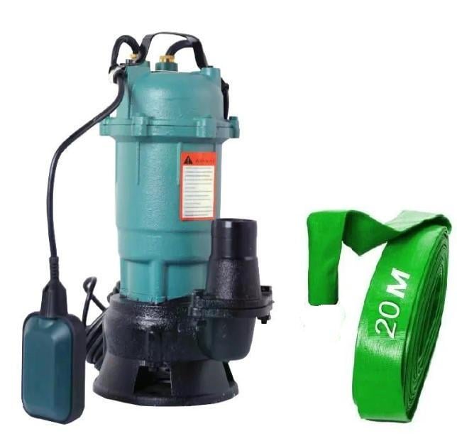 Насос дренажно-фекальный с измельчителем Lider WQD 1-1.1 чугун для грязной воды/фекалий/сливных ям с поплавком и шлангом 20 м (32467766) Насос дренажно-фекальный с измельчителем Lider WQD 1-1.1 чугун для грязной воды/фекалий/сливных ям с поплавком и шлангом 20 м (32467766)