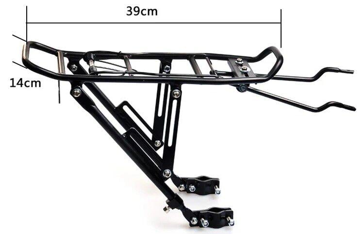 Багажник Hongsenbike H-023 универсальный алюминий 24-29" Черный - фото 3