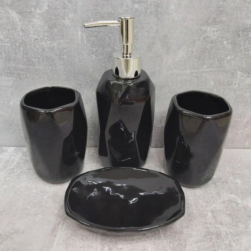 Набор аксессуаров для ванной комнаты 4 пр. Черный (00613 TD)