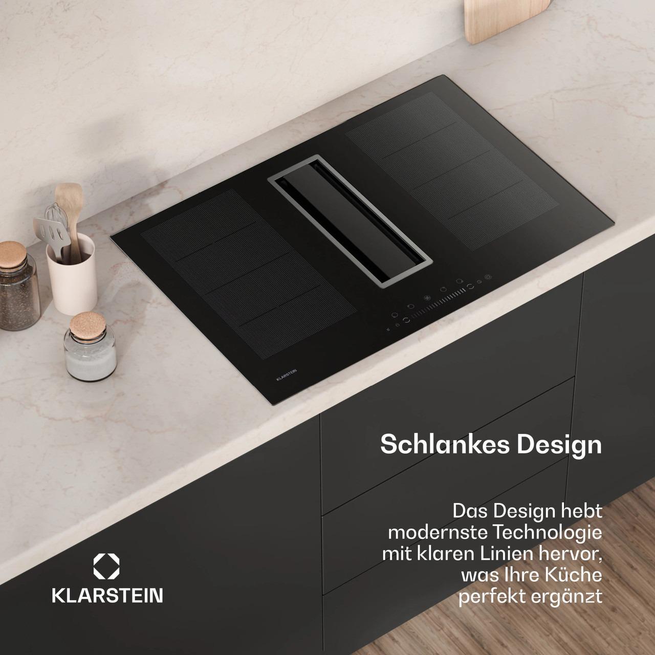 Варочная поверхность индукционная с вытяжкой KLARSTEIN Chef-Fusion DownAir (10045557) - фото 4 Варочная поверхность индукционная с вытяжкой KLARSTEIN Chef-Fusion DownAir (10045557) - фото 4