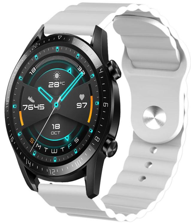 Ремешок Wave для Huawei Watch GT/GT2 White (16601) - фото 1 Ремешок Wave для Huawei Watch GT/GT2 White (16601) - фото 1