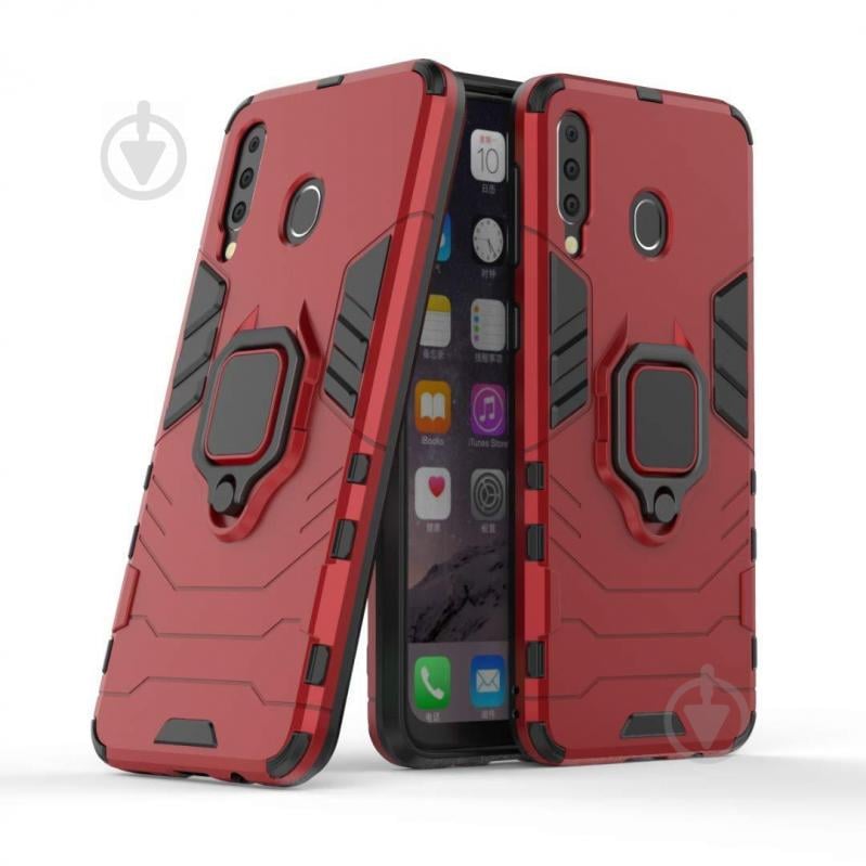Чехол Ring Armor для Samsung M305 Galaxy M30 / A40s Красный (hub_KSVW77114)