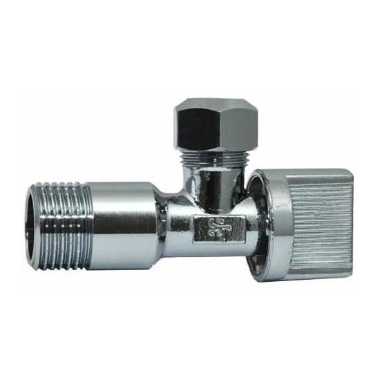 Кран специализированный SANTAN угловой шаровой для подключения смесителей 1/2"х3/8" (29920572)