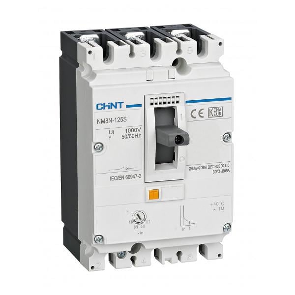 Автоматичний вимикач CHINT NM8N-125S TM 3Р 25А 50кА в литому корпусі (271583)