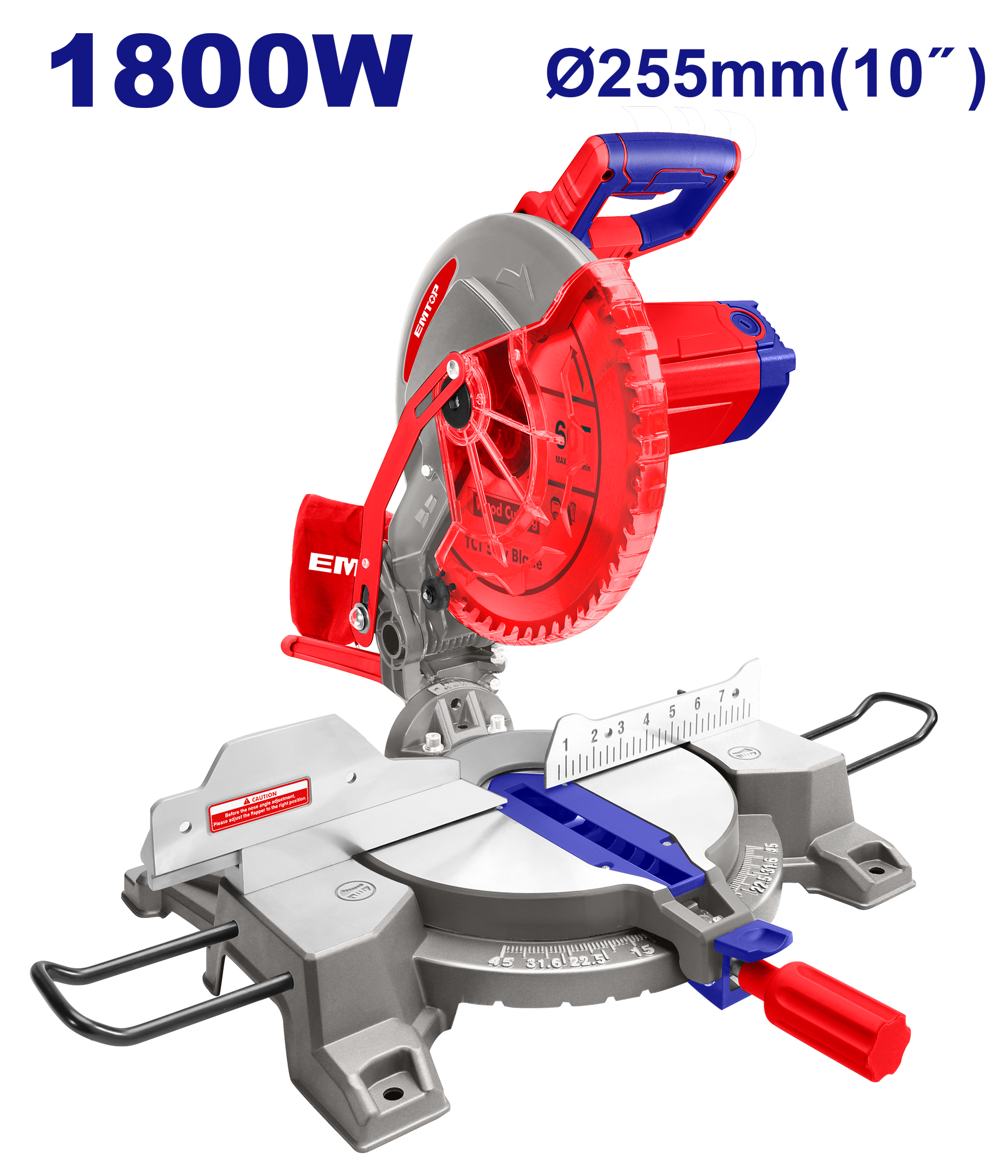 Пила торцовочная EMTOP EMSW18007 - фото 2 Пила торцовочная EMTOP EMSW18007 - фото 2