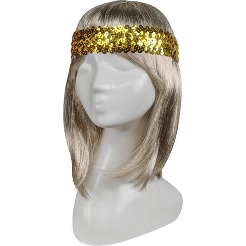 Резинка на голову в паетках Seta Decor 11-356GL