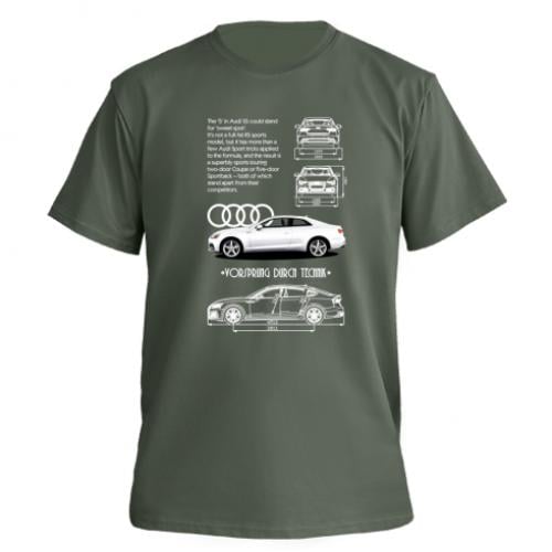 Футболка мужская Premium Owi Audi S5 M Хаки (17782761-23-203327-M)