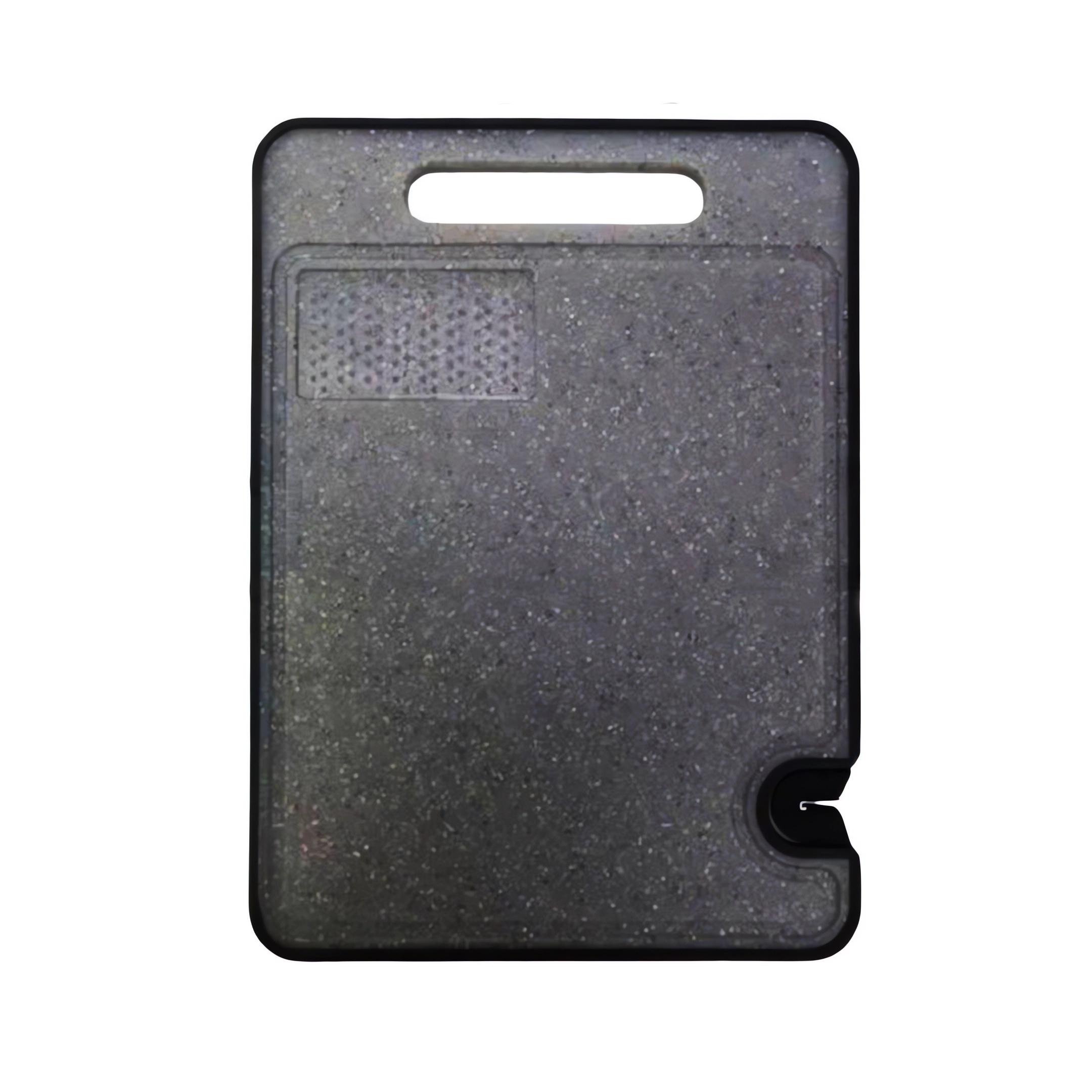 Доска кухонная Frico оснащена заточкой для ножей и теркой 29,5x22,5 см Черный (807А)