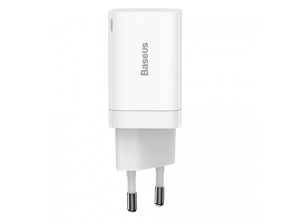 Пристрій мережевий зарядний Baseus Super Si Pro Quick Charger 1 Usb/1Type-C CCSUPP-E02 30W White