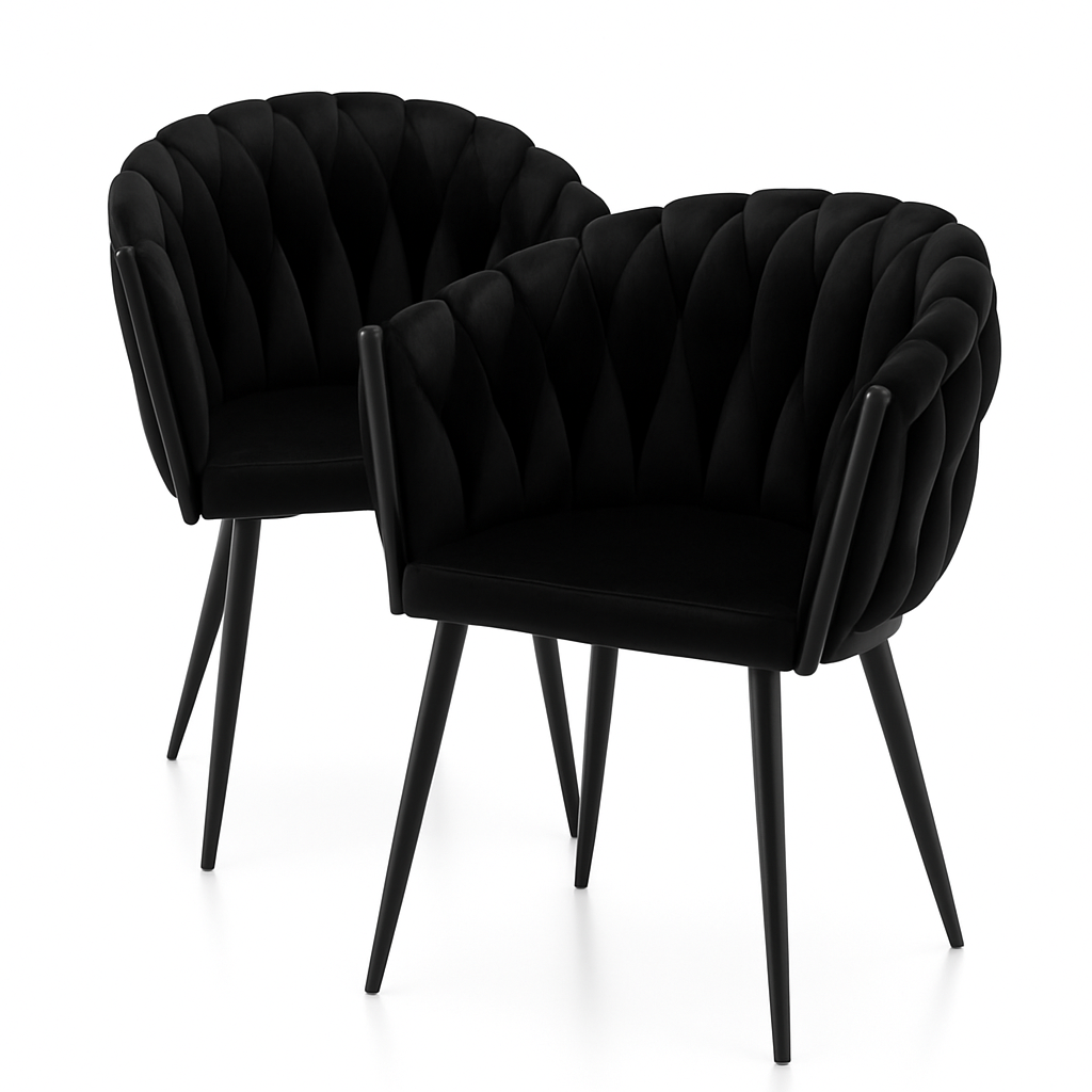 Комплект стульев Homart 2 шт. DC-108 велюр Черный (9889)