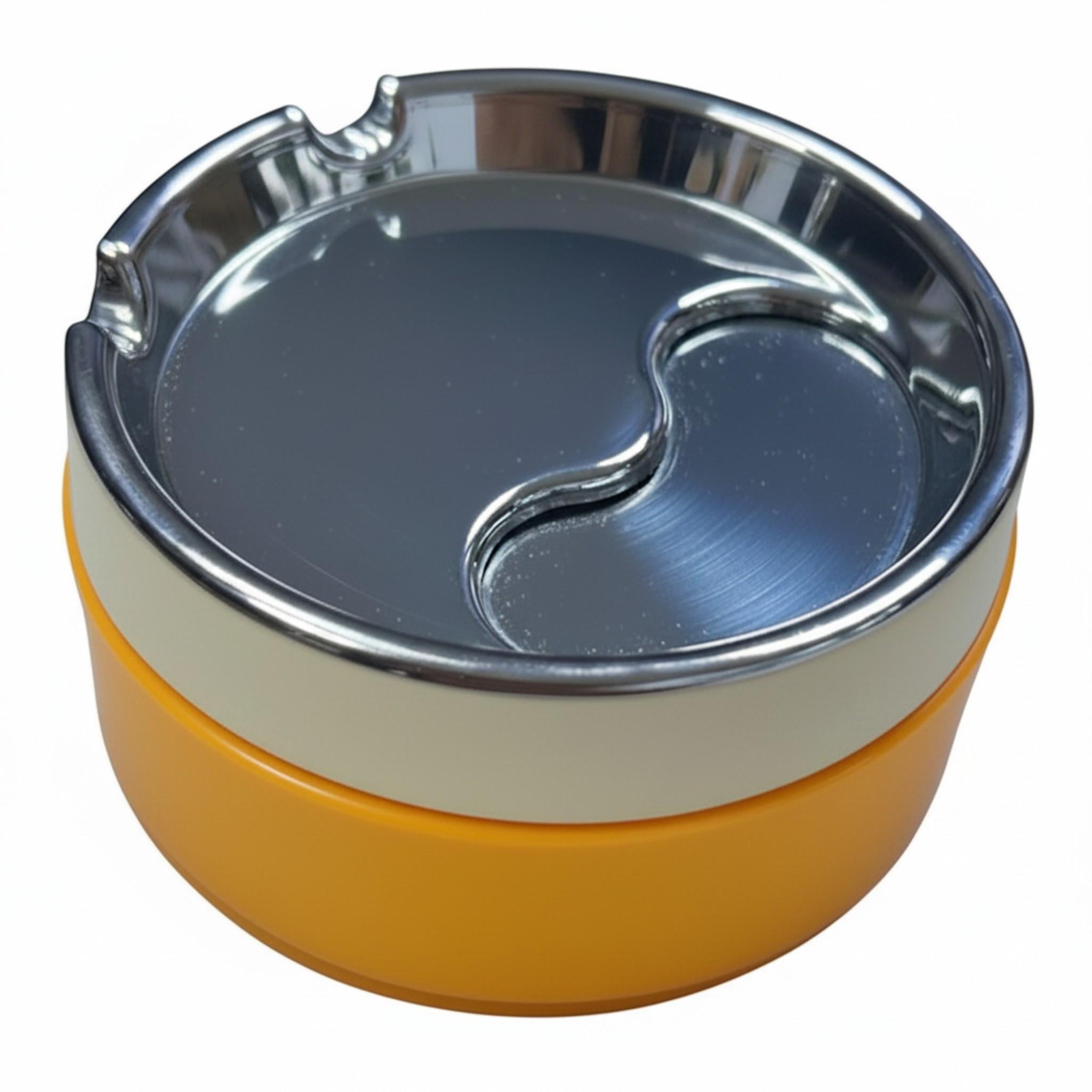 Пепельница металлическая бездымная HL-6766 9 см Orange (10673Orange )