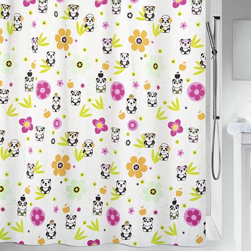 Шторка для ванной комнаты Spirella Polyester Panda Life 180х200 см Разноцветный (10.18471)