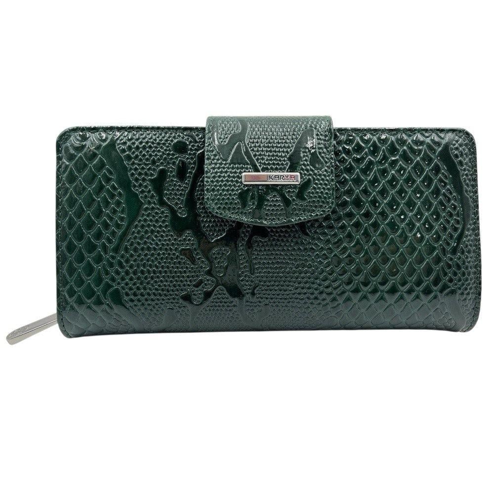 Кошелек женский кожаный тисненый Karya 1119-021 Зеленый (2801447984) Кошелек женский кожаный тисненый Karya 1119-021 Зеленый (2801447984)
