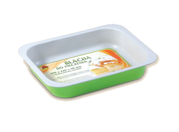 Противень SNB Non-stick с антипригарным покрытием 29х22х6 см Зелено-серый