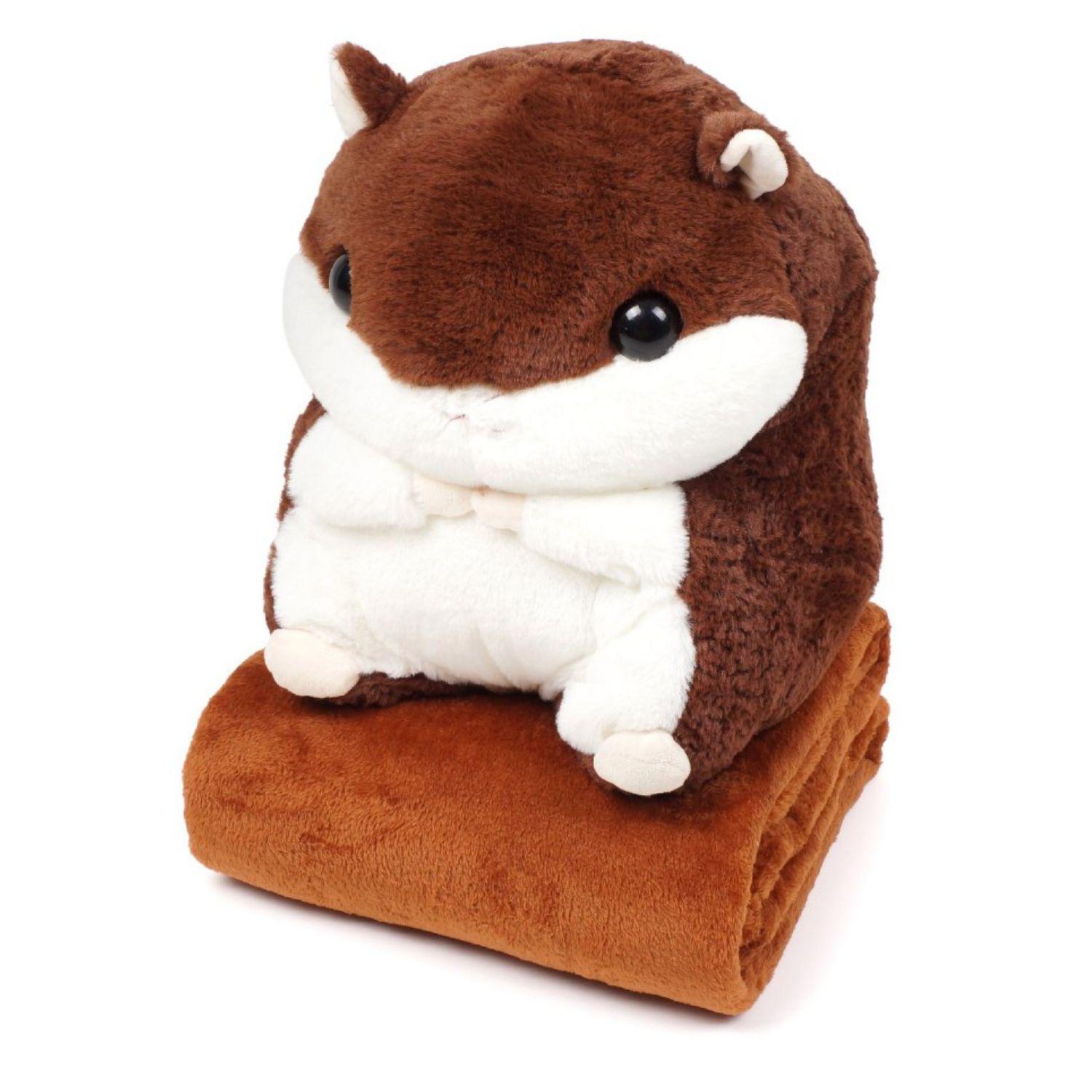 Іграшка-плед Хом'як мікрофібра 35 см (2408) Іграшка-плед Хом'як мікрофібра 35 см (2408)