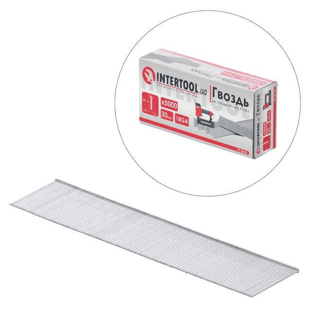 Гвоздь для степлера Intertool PT-8630 PT-1603 PT-1612 30 мм 18GA 1,0х1,25 мм 5000 шт./уп. - фото 3 Гвоздь для степлера Intertool PT-8630 PT-1603 PT-1612 30 мм 18GA 1,0х1,25 мм 5000 шт./уп. - фото 3