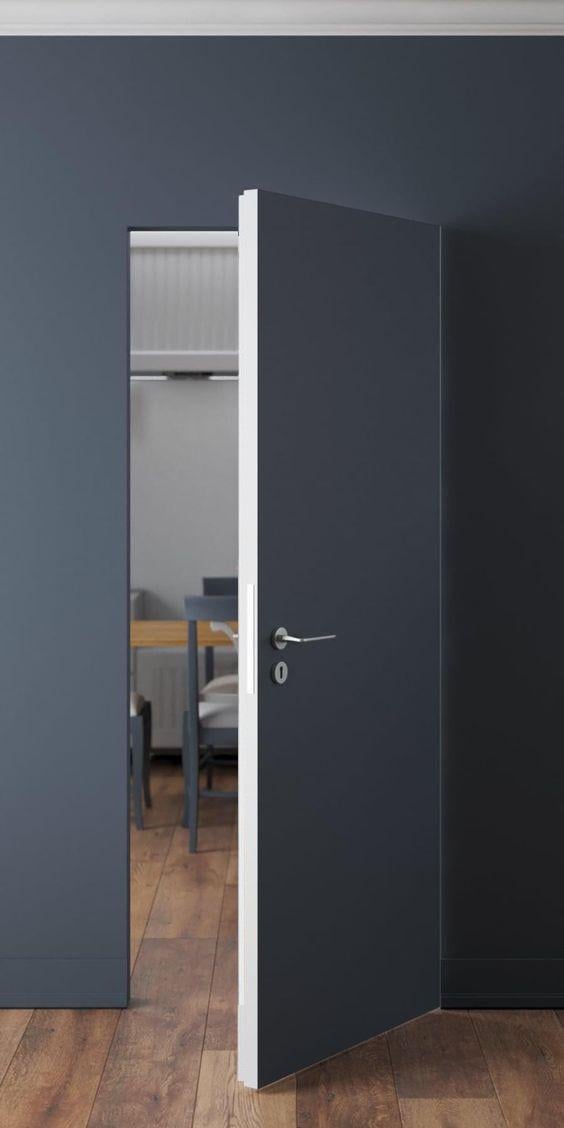 Двери скрытые наружного открывания правые с AL торцом 2000х700 мм Двери скрытые наружного открывания правые с AL торцом 2000х700 мм