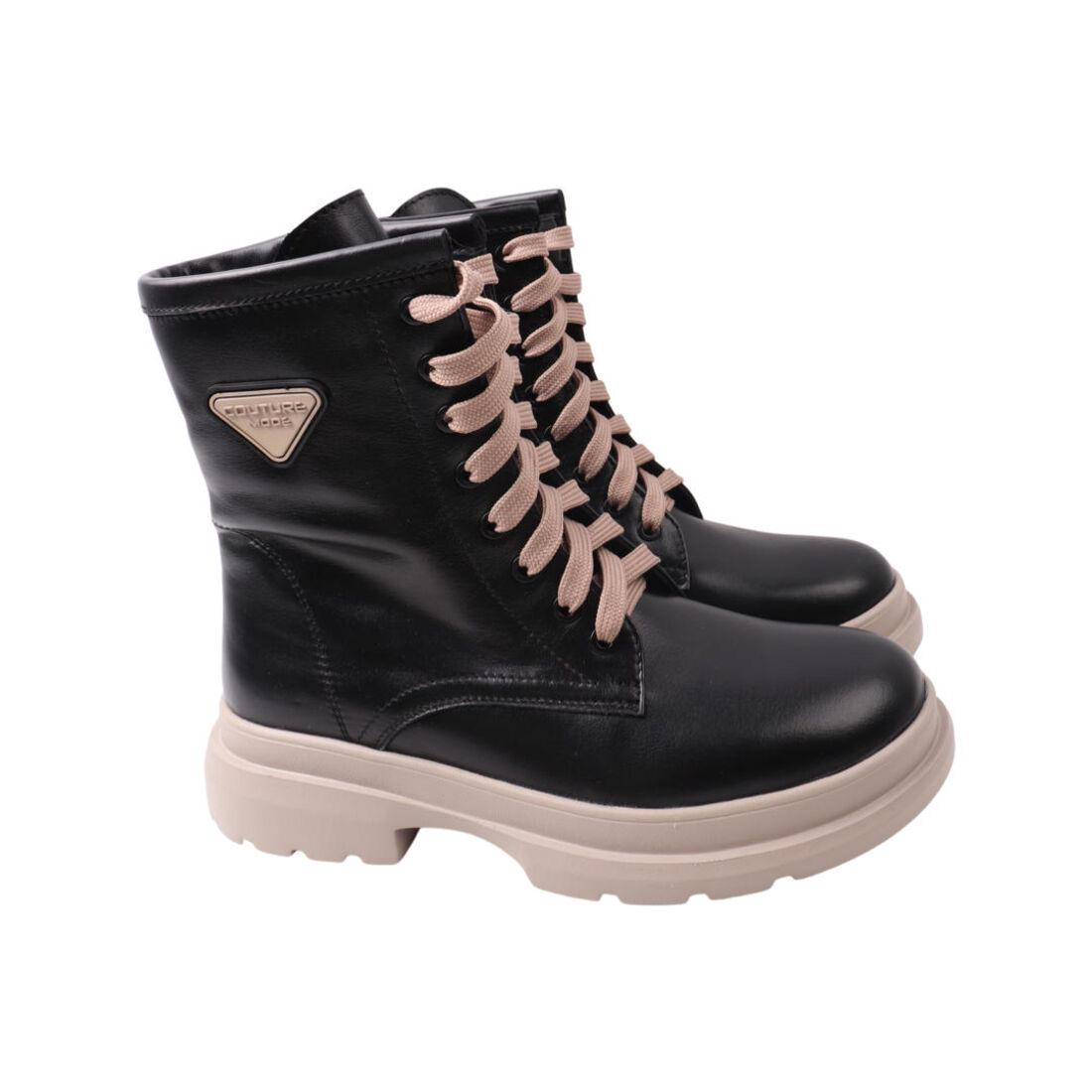 Ботинки женские Savio из кожи р. 39 Черный (209-22ZHC)