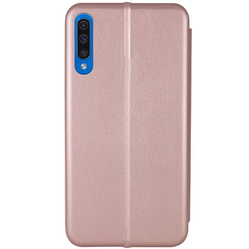 Протиударний Шкіряний Чохол (книжка) Classy для Samsung Galaxy A50 (A505F) / A50s / A30s Rose Gold - фото 3