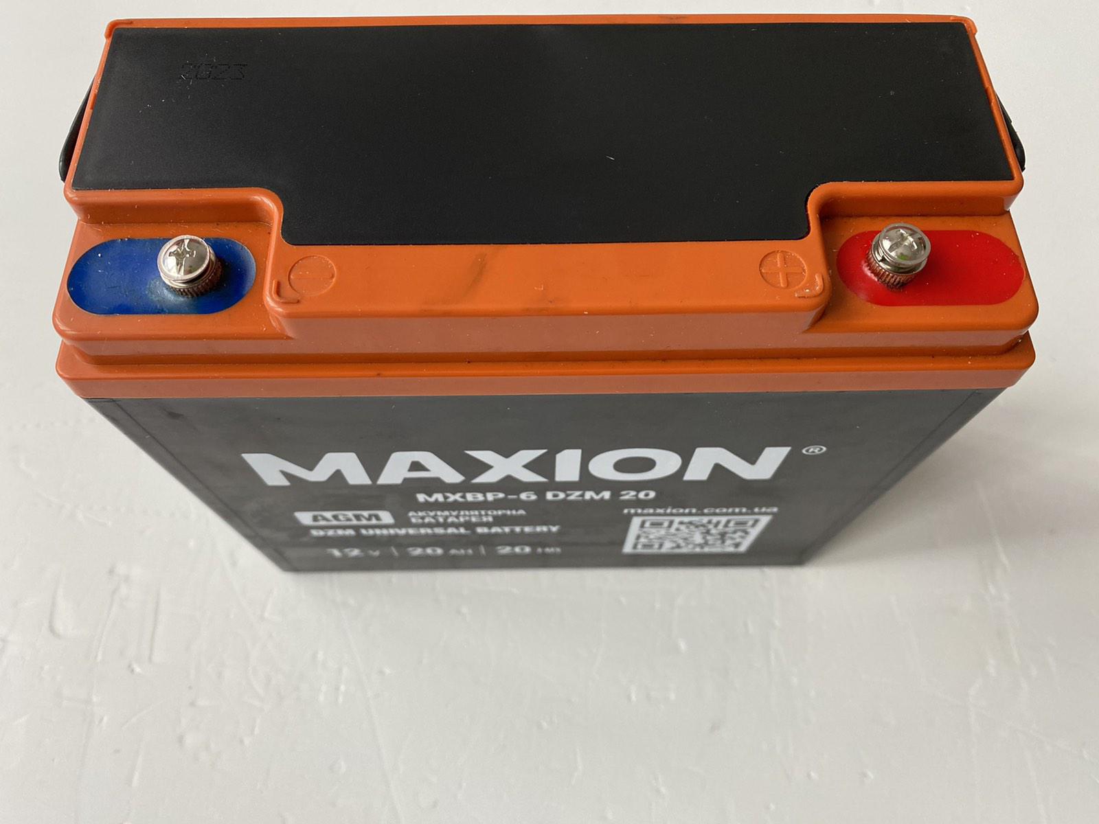 Тяговый аккумулятор Maxion AGM MXBP 6-DZM-20 универсальный герметизированный 12V 20Ah M4 181х77х167 мм вес 6,5 кг - фото 4 Тяговый аккумулятор Maxion AGM MXBP 6-DZM-20 универсальный герметизированный 12V 20Ah M4 181х77х167 мм вес 6,5 кг - фото 4