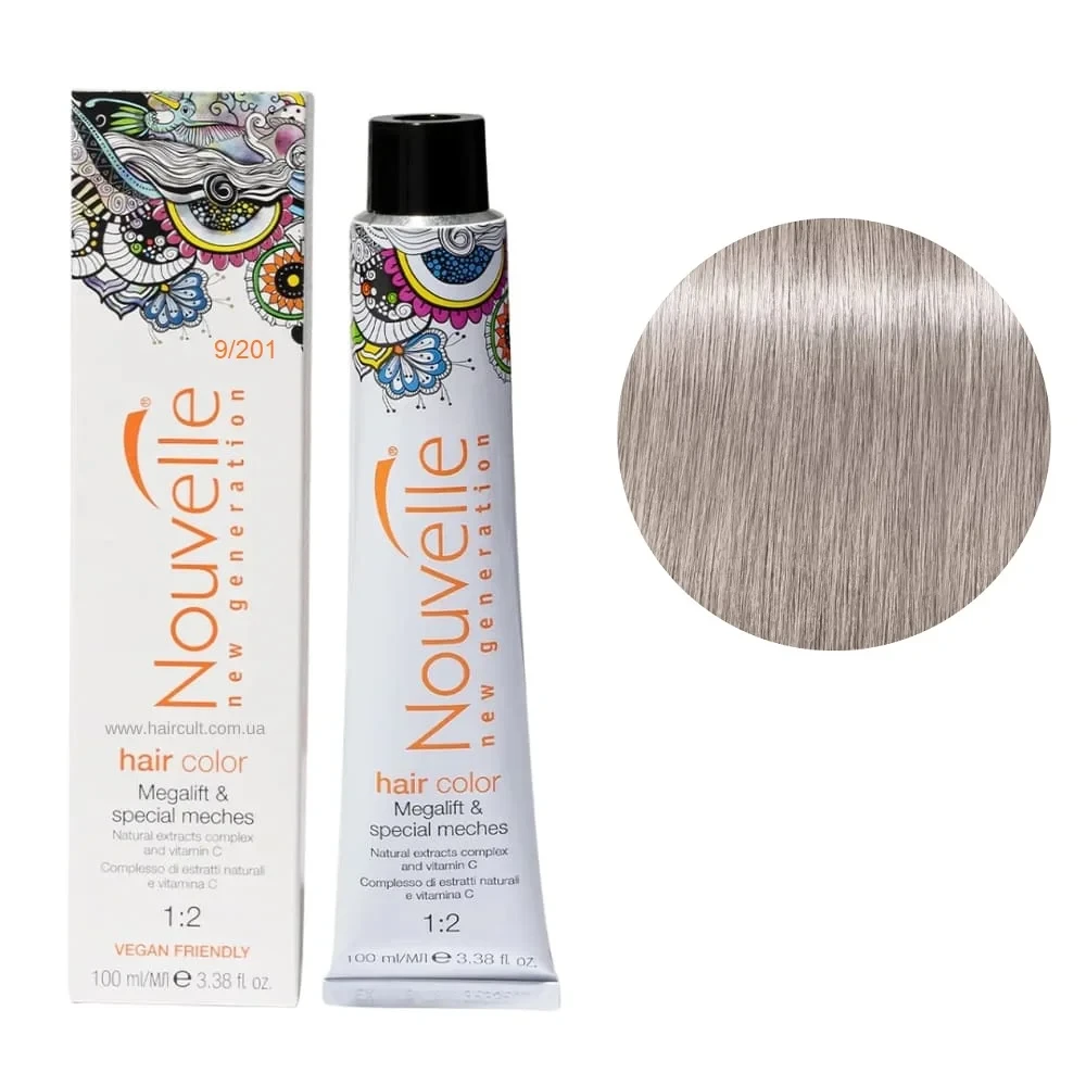 Краска для волос Nouvelle Hair Color 9/201 Серебряный месяц 100 мл