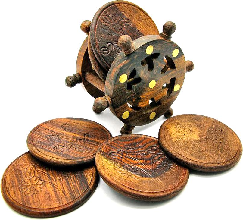 Підстаканник Штурвал 11,5х6,5х11,5 см (18106)