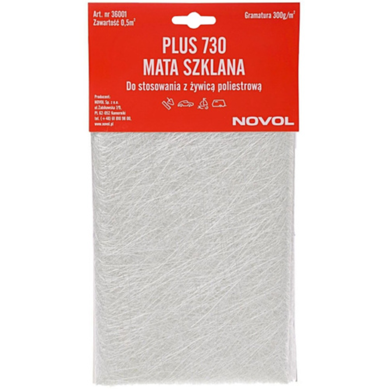 Скломат NOVOL Plus 730 0,5 м2 300 г/м2